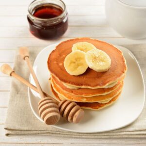 Pancake banane flocons d'avoine petit dejeuner healthy